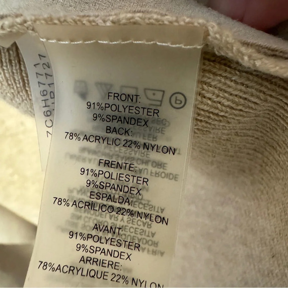 Calvin Klein Drape Open Front Beige Cardigan Vest Womens  Size XS - Picture 5 of 6